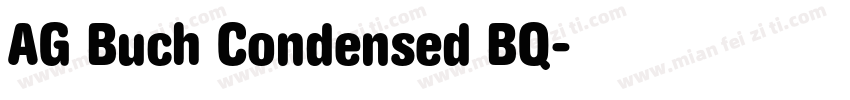 AG Buch Condensed BQ字体转换